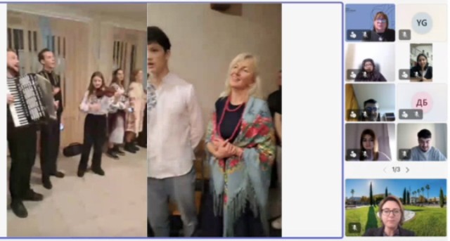  Учасники віртуального обміну відвідали Андріївські вечорниці на фізико-математичному факультеті.